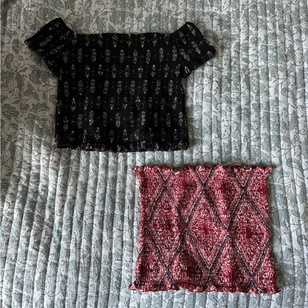 2 large streetwear society tops